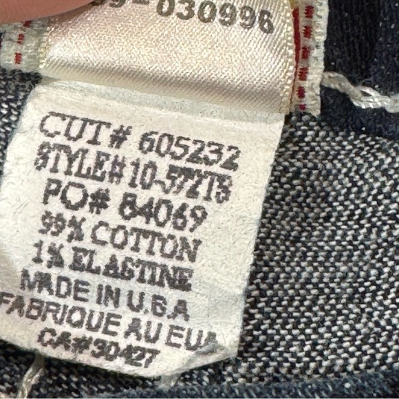 True Religion Billy Straight Leg Jeans 26 Classic Thick Stitch Flap Pocket Y2K - Picture 10 of 11